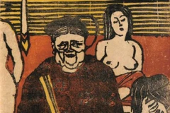 “Tú bà ghé lại thong dong dặn dò” - Tranh của Tô Ngọc Vân. (Ảnh: Nhã Nam)