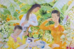 Tác phẩm “Điểm tâm” của Lê Phổ. (Ảnh: BTC)