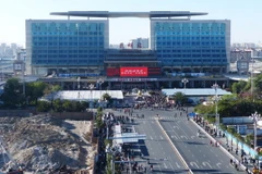 Nhà ga Côn Minh nơi xảy ra vụ tấn công . (Nguồn: THX/TTXVN)