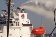 [Video] Tàu Trung Quốc quyết liệt cản phá tàu Kiểm ngư Việt Nam