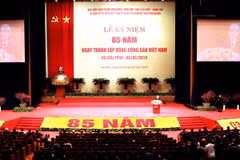 Điện mừng kỷ niệm 85 năm Ngày thành lập Đảng Cộng sản Việt Nam