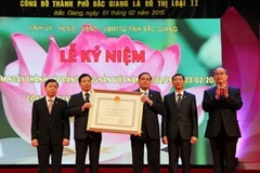 Lễ công bố quyết định thành phố Bắc Giang là đô thị loại 2