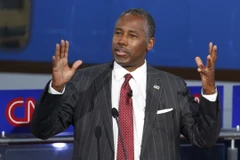 Bác sỹ Ben Carson phát biểu trong cuộc tranh luận lần thứ hai với những ứng cử viên Cộng hòa khác vào ngày 16/9 vừa qua. (Nguồn: Reuters)
