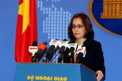 Phó Phát ngôn Bộ Ngoại giao Phạm Thu Hằng. (Ảnh: Phạm Kiên/TTXVN)
