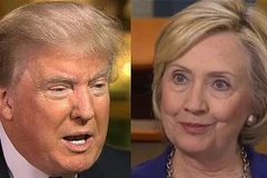 Cựu Ngoại trưởng Mỹ Hillary Clinton và tỷ phú Donald Trump. (Nguồn: NBC News/CNN)