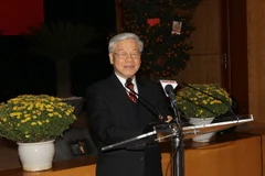 Tổng Bí thư chúc Tết cán bộ của Văn phòng Trung ương Đảng