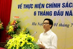 Phó Thủ tướng Vũ Đức Đam phát biểu. (Ảnh: Dương Ngọc/TTXVN)