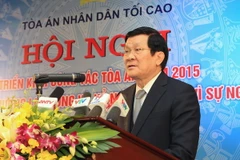 Chủ tịch nước: Tiếp tục đổi mới thủ tục tranh tụng ở phiên tòa