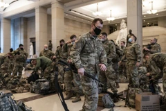 Lực lượng an ninh Mỹ. (Ảnh: Twitter)