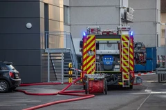 Xe cứu hỏa tại hiện trường. (Ảnh: The Scottish Sun)