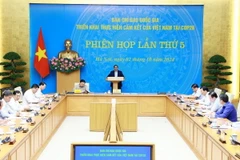 Thủ tướng Phạm Minh Chính chủ trì Phiên họp lần thứ 5 của Ban Chỉ đạo COP26. (Ảnh: Dương Giang/TTXVN)