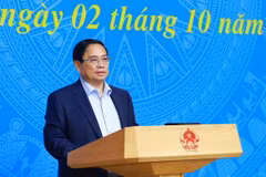 Thủ tướng Phạm Minh Chính chủ trì Phiên họp lần thứ 5 của Ban Chỉ đạo COP26. (Ảnh: Dương Giang/TTXVN)