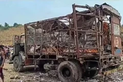 Hiện trường vụ nổ. (Nguồn: PTI)