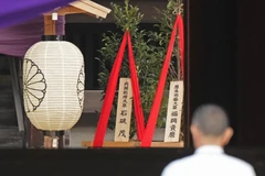 Đền Yasukuni tại thủ đô Tokyo, Nhật Bản. (Ảnh: AFP/TTXVN)