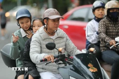 Không khí Hà Nội ở mức trung bình. (Nguồn: TTXVN)