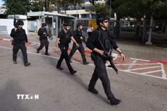 Lực lượng cảnh sát Israel.(Nguồn: AFP/TTXVN)