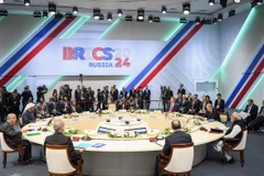 Quang cảnh Hội nghị cấp cao BRICS ở Kazan, Nga. (Ảnh: ANI/TTXVN)