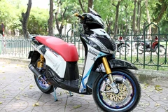 Honda SH150i độ có giá gần 800 triệu đồng. (Ảnh: Doãn Đức/Vietnam+)