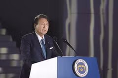 Tổng thống Hàn Quốc Yoon Suk-yeol. (Ảnh: Yonhap/TTXVN)