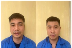 Bị can Nông Văn Dũng (trái) và bị can Nguyễn Hoài Nam. (Nguồn: Giao Thông)