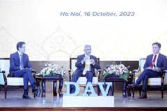 Bộ trưởng Ngoại giao Ấn Độ Subrahmanyam Jaishankar trả lời câu hỏi của các đại biểu tại buổi Đối thoại. (Ảnh: An Đăng/TTXVN)