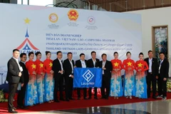 Một doanh nghiệp từ Việt Nam dự Diễn đàn Doanh nghiệp Thái Lan-Việt Nam-Lào-Campuchia-Myanmar năm 2023. (Ảnh: TTXVN phát)