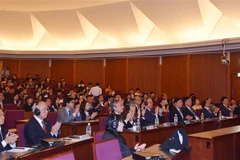 Diễn đàn quy tụ các nhà khoa học, chuyên gia hàng đầu tại các trường đại học, viện nghiên cứu và công ty Nhật Bản, doanh nhân Việt Nam khởi nghiệp tại Nhật Bản đến tham dự. (Ảnh: Xuân Giao/TTXVN)