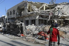 Hiện trường một vụ đánh bom tại Mogadishu (Somalia), ngày 29/10/2022. (Ảnh: AFP/TTXVN)