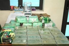 Tang vật thu giữ trong vụ án. (Ảnh: TTXVN phát)