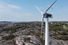 Turbine điện gió bằng gỗ cao nhất thế giới do Công ty Modvion của Thụy Điển lắp đặt. (Nguồn: Interesting Engineering)