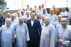 Phó Thủ tướng Trần Lưu Quang phát biểu. (Ảnh: Lâm Khánh/TTXVN)