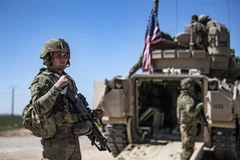 Ngày 19/10/2023, giới chức Mỹ thông báo lực lượng nước này tại Iraq và Syria đang duy trì trạng thái cảnh giác cao sau khi liên tiếp hứng chịu các vụ tấn công trong những ngày qua. (Ảnh: AFP/TTXVN)