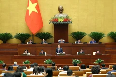 Phó Thủ tướng Lê Minh Khái phát biểu. (Ảnh: An Đăng/TTXVN)