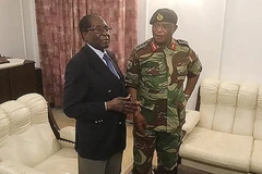 Tổng thống Zimbabwe Robert Mugabe tại một sự kiện ở Harare ngày 7/10. (Nguồn: THX/TTXVN)