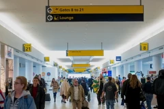 Hành khách tại sân bay John F. Kennedy. (Nguồn: Bloomberg)