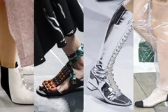 Bắt sóng những đôi giày gây bão trên sàn diễn Xuân Hè 2018