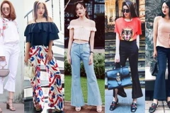 Hoàng Thùy Linh, Minh Hằng "thổi bùng” xu hướng với quần ống rộng