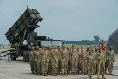 Hệ thống phòng thủ tên lửa Patriot của Mỹ trong cuộc tập trận Tobruq Legacy 2017 tại Siauliai, Litva ngày 11/7. (Nguồn: THX/TTXVN)