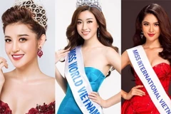 Dàn hoa hậu, á hậu Việt Nam nô nức dự các cuộc thi quốc tế