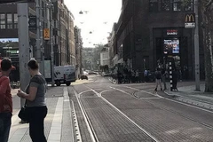 Một khu vực ở Amsterdam sau khi chất nổ được phát hiện. (Nguồn: express.co.uk)