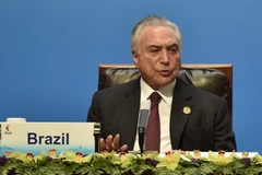 Tổng thống Brazil Michel Temer tại một hội nghị ở Hạ Môn, Phúc Kiến (Trung Quốc) ngày 4/9. (Nguồn: AFP/TTXVN)