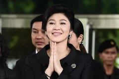 Cựu Thủ tướng Thái Lan Yingluck Shinawatra tại tòa án ở Bangkok ngày 21/7. (Nguồn: AFP/TTXVN)