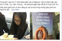 Câu chuyện về cô bé vị thành niên đầu tiên Việt Nam đăng ký hiến tạng