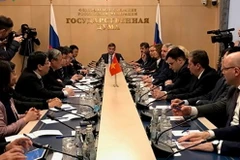 Đoàn làm việc tại Duma Quốc gia Nga. (Nguồn: VOV)