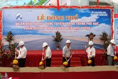 Lễ động thổ. (Ảnh: Quốc Việt/Vietnam+)