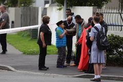 Xả súng đẫm máu tại đền thờ Hồi giáo ở New Zealand. (Nguồn: Radio NZ)