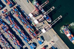 Cảng Busan của Hàn Quốc. (Nguồn: FT)