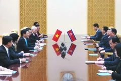 Phó Thủ tướng, Bộ trưởng Ngoại giao Việt Nam Phạm Bình Minh và Bộ trưởng Ngoại giao Triều Tiên Ri Yong-ho trong cuộc hội đàm tại Bình Nhưỡng ngày 13/2/2019. (Nguồn: TTXVN phát)