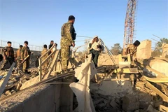 Hiện trường vụ đánh bom. (Nguồn: NBC)