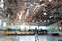 Hiện trường vụ đánh bom. (Nguồn: Radio Free Europe)